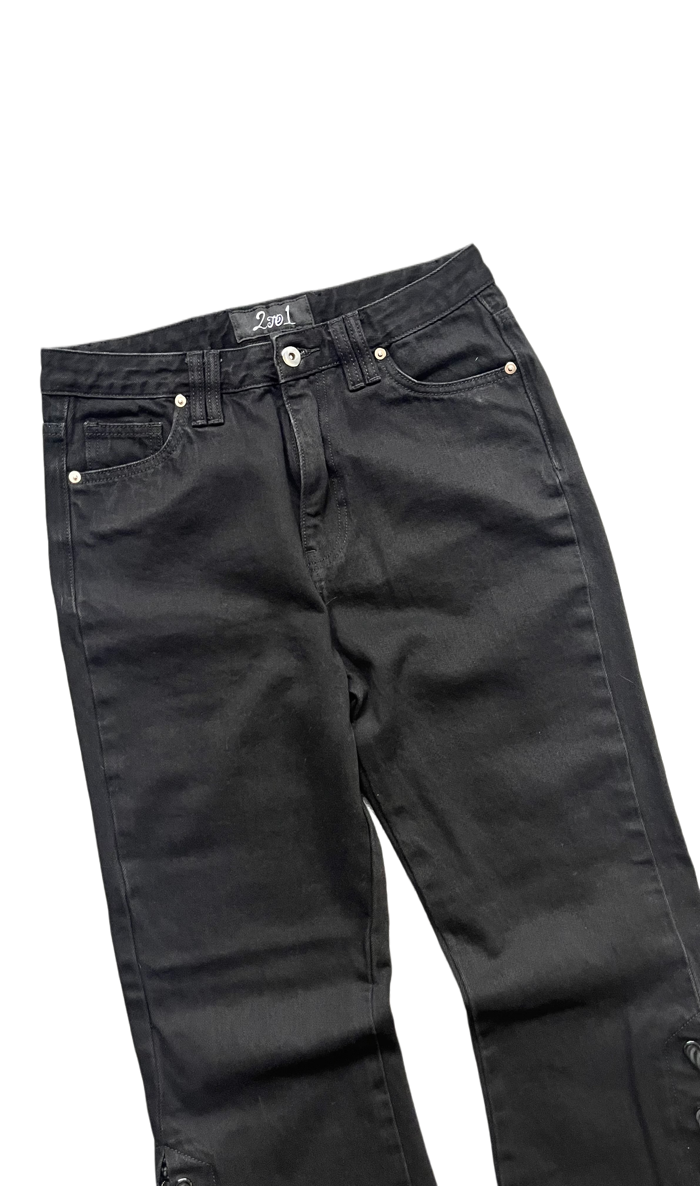 Flared "Hidden Snake Denim"