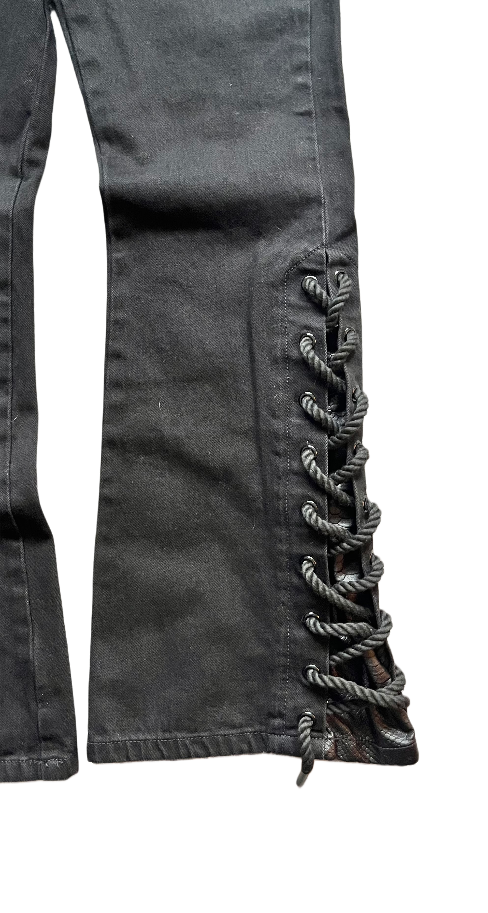 Flared "Hidden Snake Denim"